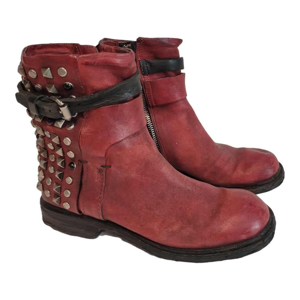 A.S.98 Boots Red Size 37